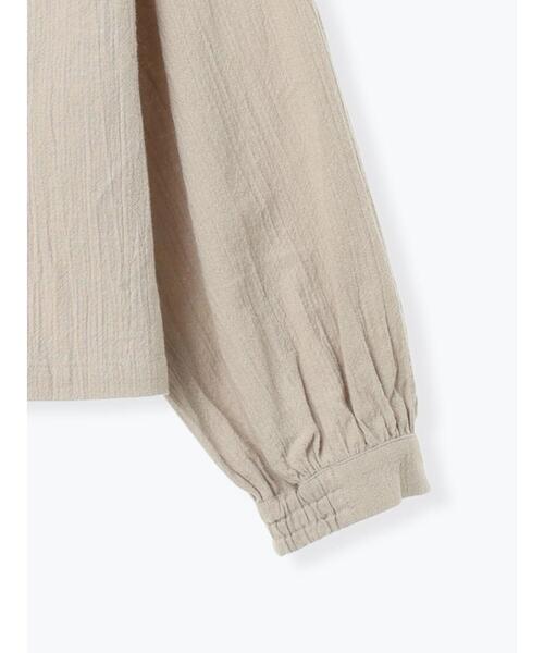 Samansa Mos2（サマンサ モスモス）の「【Cross×Staff】ブローチ付シャツジャケット（ノーカラージャケット・レディース・チャコールグレー/ベージュ/モカ・F）」の22枚目の写真