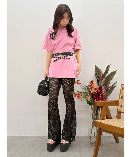 EVRIS(エヴリス)の「【ウエストゴム・2サイズ】レースフレアパンツ(その他パンツ・レディース・ブラウン/ブラック・MEDIUM/SMALL)」の13枚目の写真