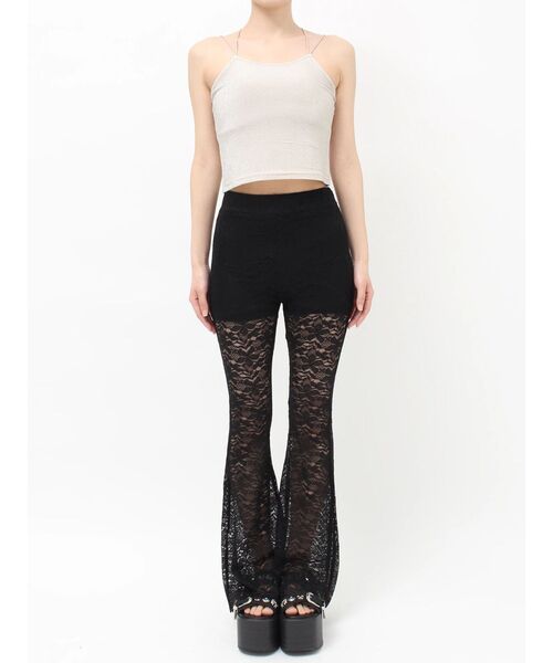 EVRIS(エヴリス)の「【ウエストゴム・2サイズ】レースフレアパンツ(その他パンツ・レディース・ブラウン/ブラック・MEDIUM/SMALL)」の19枚目の写真