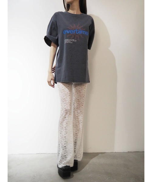 EVRIS(エヴリス)の「【ウエストゴム・2サイズ】レースフレアパンツ(その他パンツ・レディース・ブラウン/ブラック/ホワイト・MEDIUM/SMALL)」の8枚目の写真