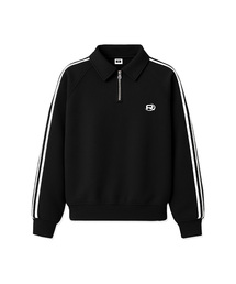 ROF ESSENTIAL SPORTY TRACK HALF ZIP OVER FIT SWEATSHIRT (2color)