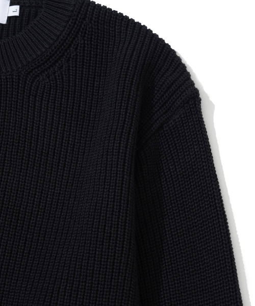 KNITTED(ニッティド)の「コットンヘンリーネックワッフルニットBLACK(ニット/セーター・レディース・その他・MEDIUM/LARGE/X-LARGE)」の15枚目の写真