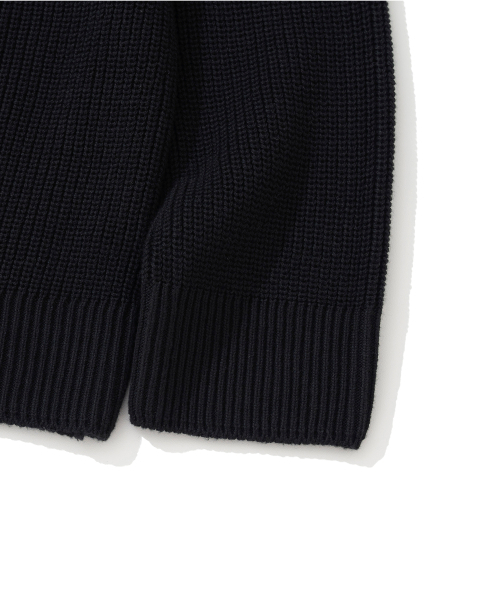 KNITTED(ニッティド)の「コットンヘンリーネックワッフルニットBLACK(ニット/セーター・レディース・その他・MEDIUM/LARGE/X-LARGE)」の14枚目の写真