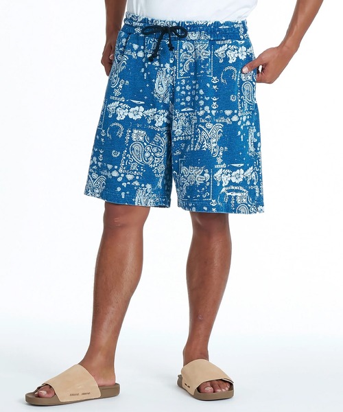Quiksilver(クイックシルバー)の「QUIKSILVER/クイックシルバー ハーフパンツ ショートパンツ スウェットショーツ ペイズリー柄 フリース生地 セットアップ対応 QWS262004(その他パンツ・メンズ・ブルー系その他/ホワイト系その他・M/L)」の19枚目の写真
