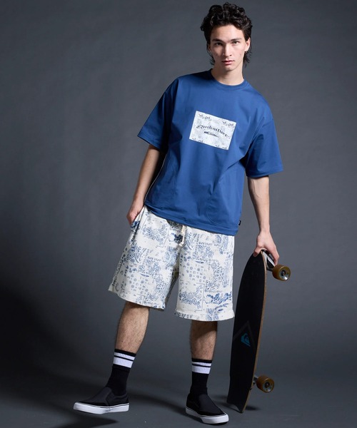 Quiksilver(クイックシルバー)の「QUIKSILVER/クイックシルバー ハーフパンツ ショートパンツ スウェットショーツ ペイズリー柄 フリース生地 セットアップ対応 QWS262004(その他パンツ・メンズ・ブルー系その他/ホワイト系その他・M/L)」の18枚目の写真