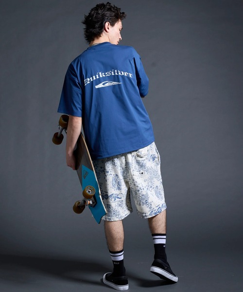 Quiksilver(クイックシルバー)の「QUIKSILVER/クイックシルバー ハーフパンツ ショートパンツ スウェットショーツ ペイズリー柄 フリース生地 セットアップ対応 QWS262004(その他パンツ・メンズ・ブルー系その他/ホワイト系その他・M/L)」の5枚目の写真