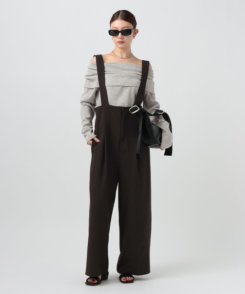 BAYFLOW（ベイフロー）の「サスペンダーサロペット（サロペット/オーバーオール・レディース・ブラック/グレー・SMALL/MEDIUM）」の3枚目の写真