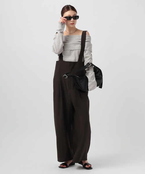 BAYFLOW（ベイフロー）の「サスペンダーサロペット（サロペット/オーバーオール・レディース・ブラック/グレー・SMALL/MEDIUM）」の4枚目の写真