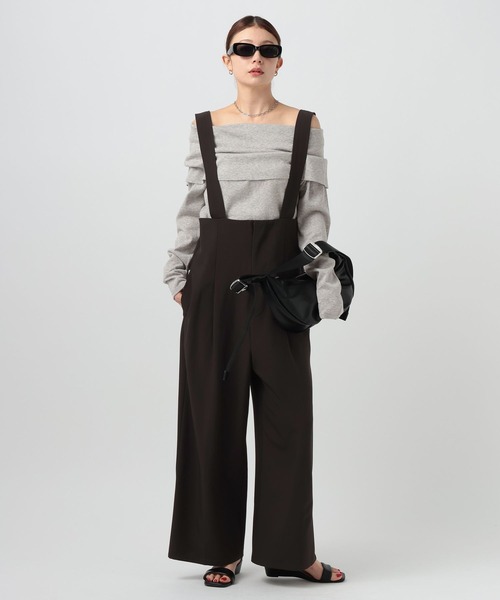 BAYFLOW（ベイフロー）の「サスペンダーサロペット（サロペット/オーバーオール・レディース・ブラック/グレー・SMALL/MEDIUM）」の5枚目の写真