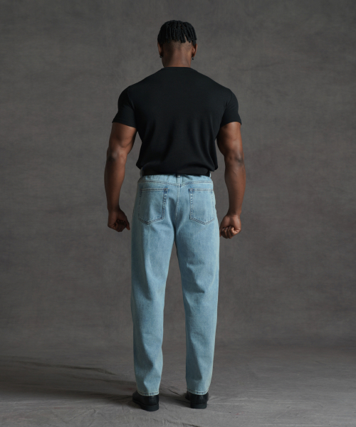 PHERMENON（フェルメノン）の「マッスルフィット 無地 半袖Tシャツ - ブラック（Tシャツ/カットソー・メンズ・ブラック・1/2/3）」の4枚目の写真