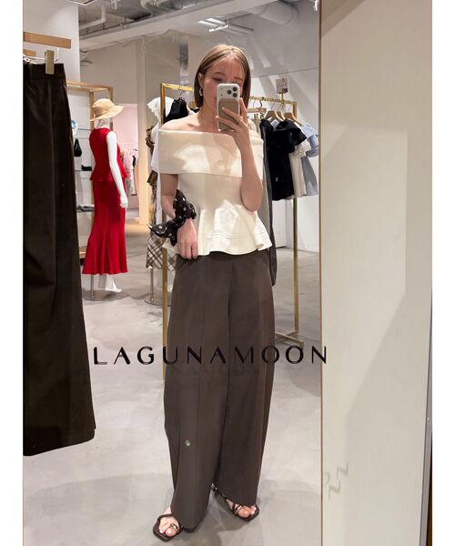 LAGUNAMOON（ラグナムーン）の「バレルパンツ（その他パンツ・レディース・ブラウン/モカ・MEDIUM/SMALL）」の10枚目の写真