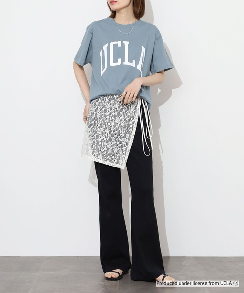 CALIFORNIA HAVE A NICE TIME !(カリフォルニアハブァナイスタイム)の「UCLA HEAVY WEIGHT T-SHIRT 厚手 6.6oz クルーネック ユニセックス コットン100% 半袖(Tシャツ/カットソー・メンズ・ホワイト/ブルーグレー/スミクロ・M/L/XL)」の18枚目の写真
