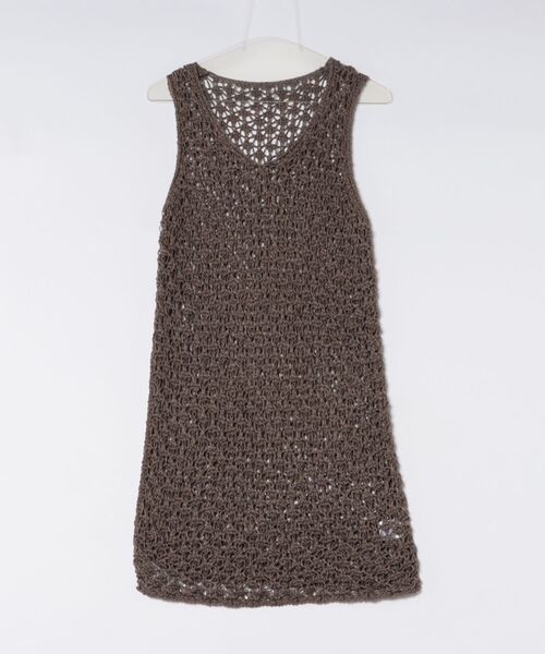 LAULEN(ローレン)の「texture deep slit sleeveless tops /テクスチャーディープスリットノースリーブトップス(その他トップス・レディース・アイボリー/ブラウン・FREE)」の17枚目の写真