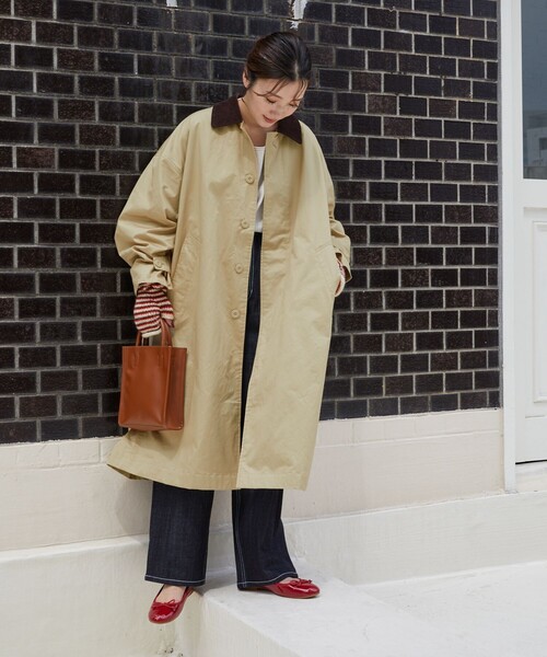 MACOBER × FREAK’S STORE ステンカラーコート ブランド古着】【MACOBER】ステンカラーコート（ステンカラーコート