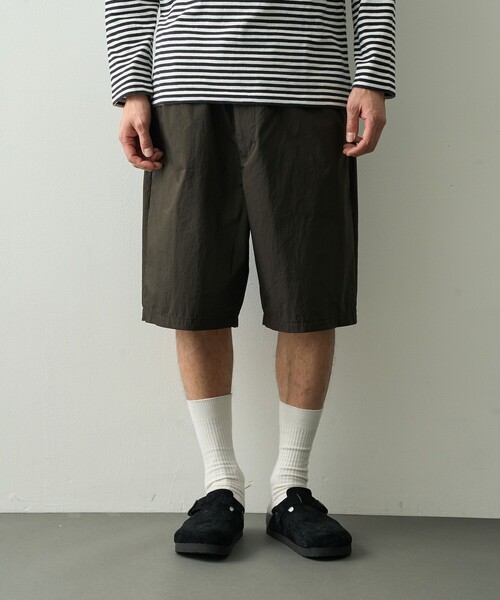 PORTER CLASSIC(ポータークラシック)の「【PORTER CLASSIC/ポータークラシック】PC-035-3943-0020/BROWN/POPLIN EASY SHORTS(その他パンツ・メンズ・ブラウン・2/3)」の2枚目の写真