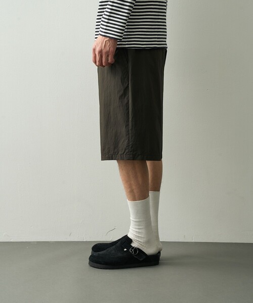 PORTER CLASSIC(ポータークラシック)の「【PORTER CLASSIC/ポータークラシック】PC-035-3943-0020/BROWN/POPLIN EASY SHORTS(その他パンツ・メンズ・ブラウン・2/3)」の3枚目の写真