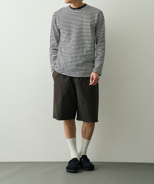PORTER CLASSIC(ポータークラシック)の「【PORTER CLASSIC/ポータークラシック】PC-035-3943-0020/BROWN/POPLIN EASY SHORTS(その他パンツ・メンズ・ブラウン・2/3)」の5枚目の写真