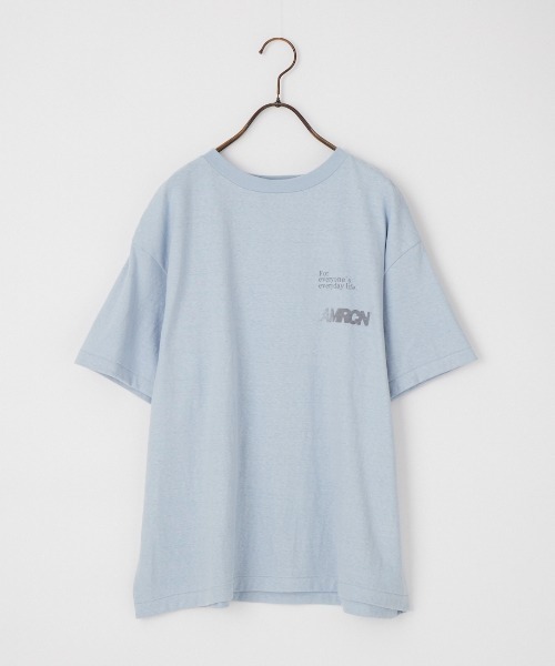 AMERICANA（アメリカーナ）の「[Americana/アメリカーナ]  americana バックプリントＴシャツ（Tシャツ/カットソー・レディース・ブルー/グレー/ホワイト・ONE SIZE）」の20枚目の写真