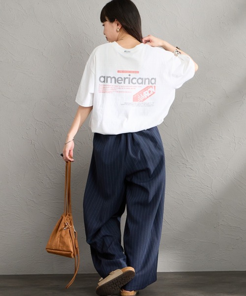 Americana/アメリカーナ] americana バックプリントTシャツ（Tシャツ
