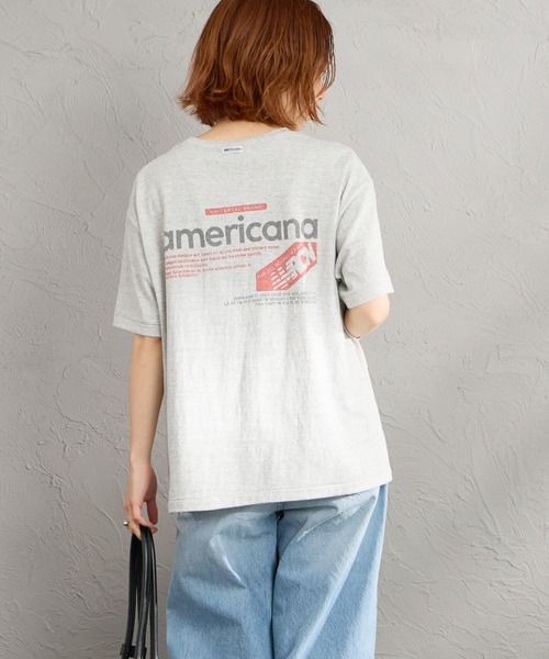 Americana/アメリカーナ] americana バックプリントTシャツ（Tシャツ