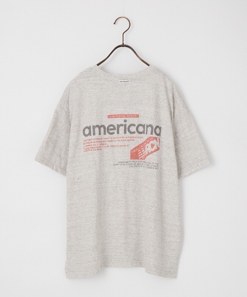 AMERICANA（アメリカーナ）の「[Americana/アメリカーナ]  americana バックプリントＴシャツ（Tシャツ/カットソー・レディース・ブルー/グレー/ホワイト・ONE SIZE）」の18枚目の写真