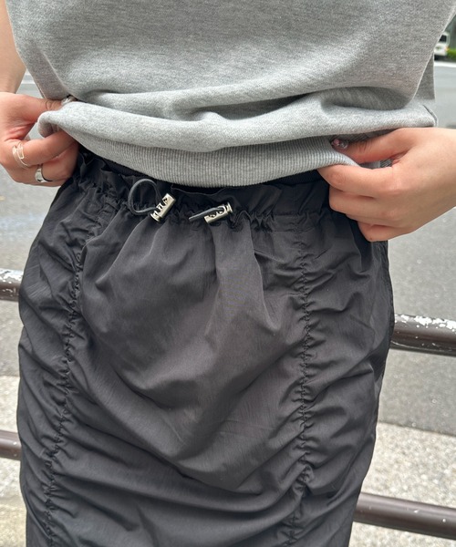 PILIT(ピリット)の「ギャザーナロースカート(スカート・レディース・アイボリー/ブラック・MEDIUM)」の11枚目の写真