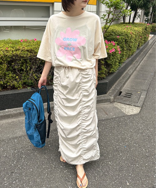 PILIT(ピリット)の「ギャザーナロースカート(スカート・レディース・アイボリー/ブラック・MEDIUM)」の15枚目の写真