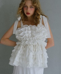 cotton lace tiered camisole