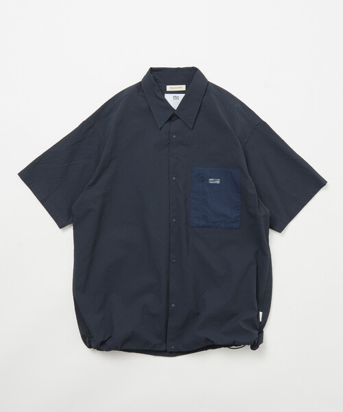 FREAK'S STORE(フリークスストア)の「<UVカット・接触冷感・吸水速乾> AiRide/エアライド リラックスフィット 異素材ポケット シアサッカーシャツ 限定展開(シャツ/ブラウス・メンズ・ブラック/ブラウン/チャコールグレー/ネイビー・SMALL/MEDIUM/LARGE)」の17枚目の写真