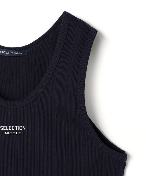 NICOLE selection(ニコルセレクション)の「ロゴプリントタンクトップ(タンクトップ・メンズ・その他3/ネイビー/ブラック/その他2/ホワイト・L/XL/M)」の8枚目の写真
