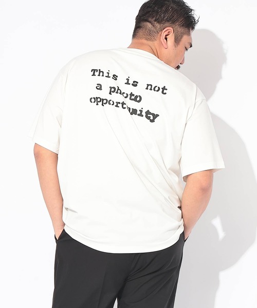 SAKAZEN(サカゼン)の「Tシャツ 半袖 メンズ 大きいサイズ ストレッチ クルーネック カットソー Girl with balloon BRANDALISED (ブランダライズド)(Tシャツ/カットソー・メンズ・ホワイト/ブラック・X1(3L~4L)/X2(4L~5L)/X3(6L~7L))」の4枚目の写真