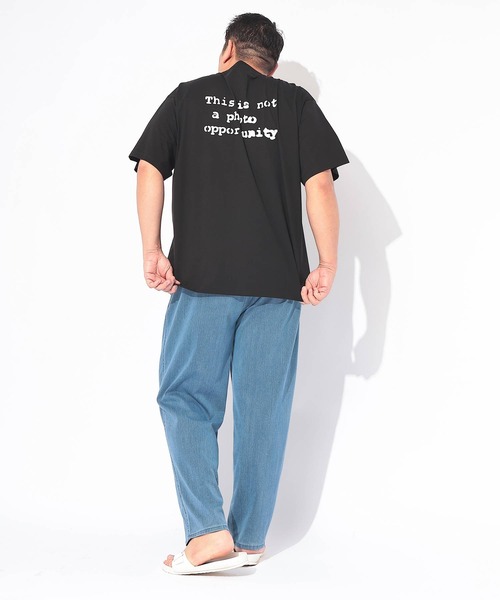 SAKAZEN(サカゼン)の「Tシャツ 半袖 メンズ 大きいサイズ ストレッチ クルーネック カットソー Girl with balloon BRANDALISED (ブランダライズド)(Tシャツ/カットソー・メンズ・ホワイト/ブラック・X1(3L~4L)/X2(4L~5L)/X3(6L~7L))」の15枚目の写真