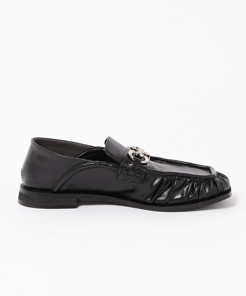 PAGEBOY(ページボーイ)の「スクエアトゥビットローファー(ローファー・レディース・パイソン/ブラック・LARGE/MEDIUM)」の8枚目の写真
