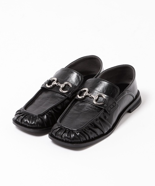 PAGEBOY(ページボーイ)の「スクエアトゥビットローファー(ローファー・レディース・パイソン/ブラック・LARGE/MEDIUM)」の11枚目の写真