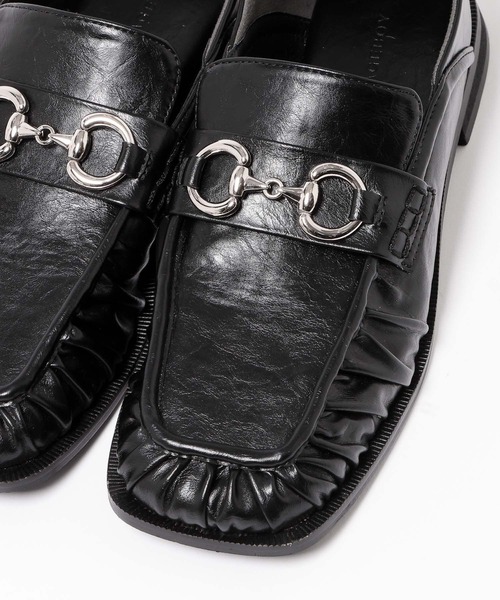PAGEBOY(ページボーイ)の「スクエアトゥビットローファー(ローファー・レディース・パイソン/ブラック・LARGE/MEDIUM)」の12枚目の写真