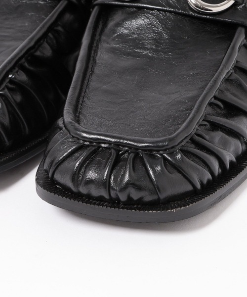 PAGEBOY(ページボーイ)の「スクエアトゥビットローファー(ローファー・レディース・パイソン/ブラック・LARGE/MEDIUM)」の13枚目の写真