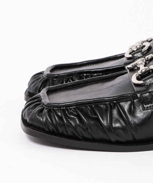 PAGEBOY(ページボーイ)の「スクエアトゥビットローファー(ローファー・レディース・パイソン/ブラック・LARGE/MEDIUM)」の14枚目の写真