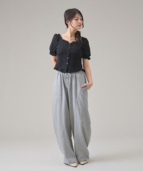 apres jour mignon(アプレジュールミニョン)の「2WAYレースブラウス(その他トップス・レディース・ブラック/オフホワイト/ネイビー・LARGE/フリー)」の18枚目の写真
