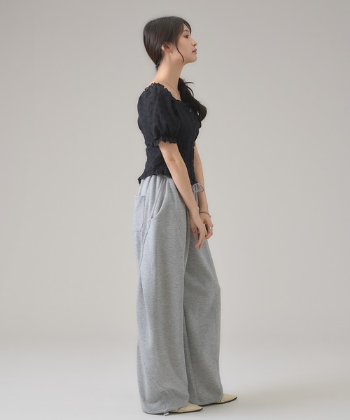 apres jour mignon(アプレジュールミニョン)の「2WAYレースブラウス(その他トップス・レディース・ブラック/オフホワイト/ネイビー・LARGE/フリー)」の19枚目の写真