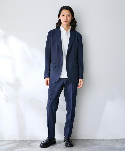 B.C STOCK(ベーセーストック)の「MULTI FUNCTION 32G PONTE S/S ポロシャツ(ポロシャツ・メンズ・ホワイト/ブラック/ネイビー・SMALL/MEDIUM/LARGE/X-LARGE)」の12枚目の写真