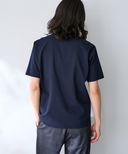 B.C STOCK(ベーセーストック)の「MULTI FUNCTION 32G PONTE S/S ポロシャツ(ポロシャツ・メンズ・ホワイト/ブラック/ネイビー・SMALL/MEDIUM/LARGE/X-LARGE)」の18枚目の写真