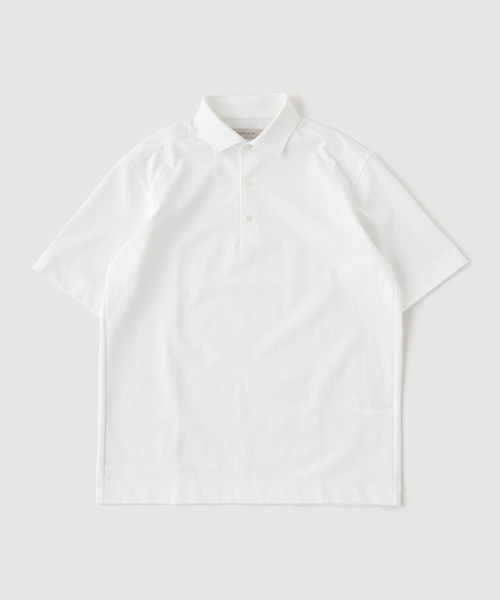 B.C STOCK(ベーセーストック)の「MULTI FUNCTION 32G PONTE S/S ポロシャツ(ポロシャツ・メンズ・ホワイト/ブラック/ネイビー・SMALL/MEDIUM/LARGE/X-LARGE)」の20枚目の写真