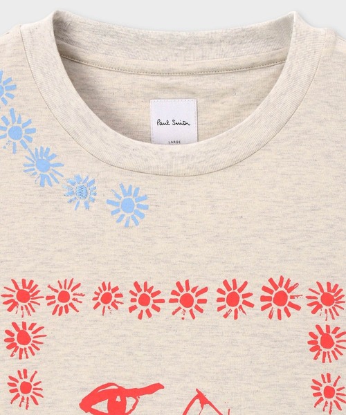 Paul Smith(ポールスミス)の「"Nostalgic Summer" 半袖Tシャツ / 163664 919T(Tシャツ/カットソー・メンズ・ベージュ/グリーン・X-LARGE/MEDIUM/LARGE)」の3枚目の写真