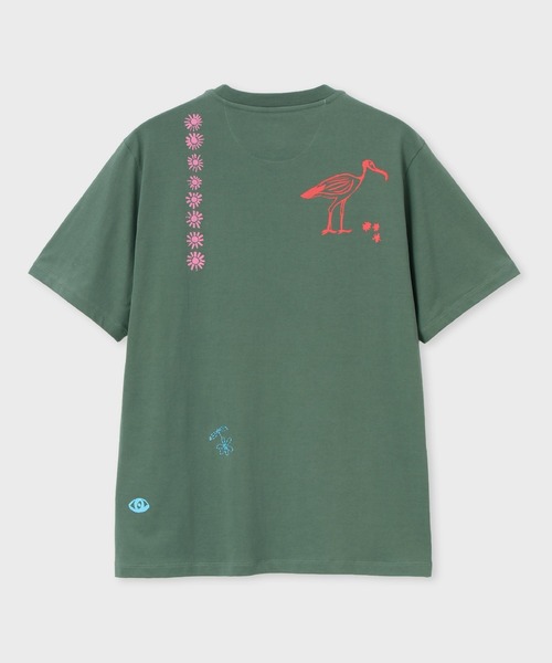 Paul Smith(ポールスミス)の「"Nostalgic Summer" 半袖Tシャツ / 163664 919T(Tシャツ/カットソー・メンズ・ベージュ/グリーン・X-LARGE/MEDIUM/LARGE)」の9枚目の写真