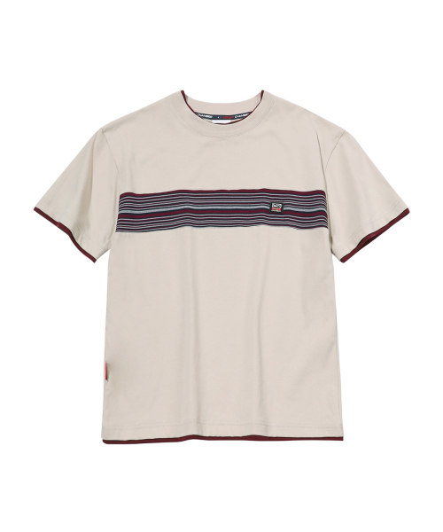 SPORT CHAMBER(スポーツチャンバー)の「SCスペクトラムTシャツ(ライトベージュ)(Tシャツ/カットソー・レディース・その他・1/2/3)」の1枚目の写真