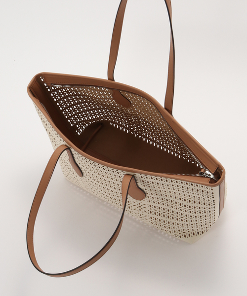 GIANNI CHIARINI(ジャンニ キアリーニ)の「《WEB限定》GIANNI CHIARINI/ ジャンニ キアリーニ cutting tote(トートバッグ・レディース・アイボリー/ブラック・FREE)」の8枚目の写真