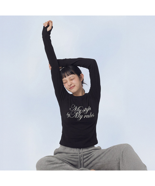MASMARULEZ APPAREL(マスマルールズ アパレル)の「Fingerhole Raglan Long Sleeve_3 Colors(Tシャツ/カットソー・レディース・ブラック/ホワイト/グレー系その他・ONE SIZE)」の1枚目の写真
