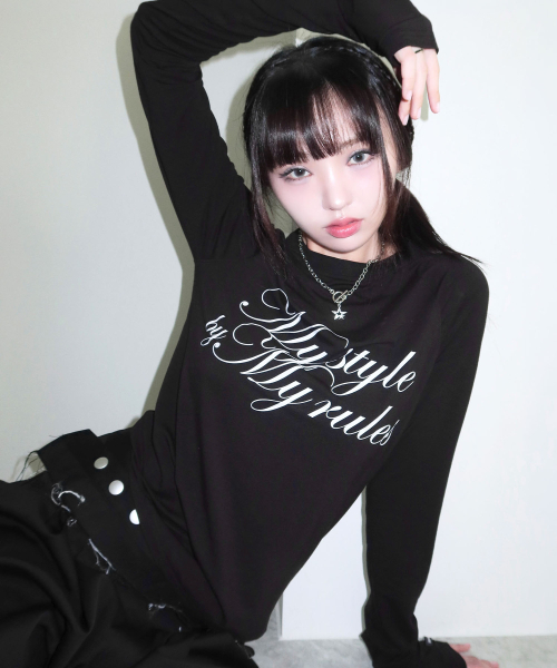 MASMARULEZ APPAREL(マスマルールズ アパレル)の「Fingerhole Raglan Long Sleeve_3 Colors(Tシャツ/カットソー・レディース・ブラック/ホワイト/グレー系その他・ONE SIZE)」の8枚目の写真