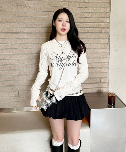 MASMARULEZ APPAREL(マスマルールズ アパレル)の「Fingerhole Raglan Long Sleeve_3 Colors(Tシャツ/カットソー・レディース・ブラック/ホワイト/グレー系その他・ONE SIZE)」の13枚目の写真