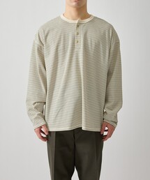 リラクシーヘンリーネックプルオーバー